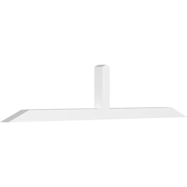 Ekena Millwork Portland Architectural Grade PVC Gable Bracket, 96"W x 20"H x 4"D x 4"F, 5/12 Pitch GBP096X20X0404POR00 - main